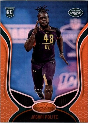 2019 Certified Mirror Orange #186 Jachai Polite /199 - FB - Image 1 of 2