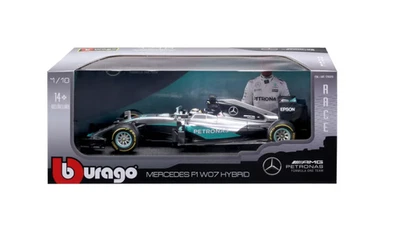 Coches diecast Bburago 1:18 Fórmula 1 fundido a presión Mercedes F1 W07 híbrido Foto 1 de 4