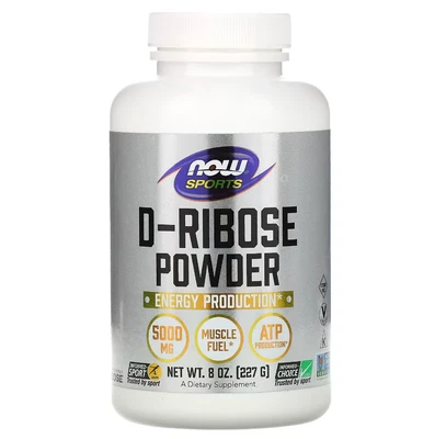 NOW Foods Sports D-Ribose Powder 5,000mg 227g Foto 1 de 2