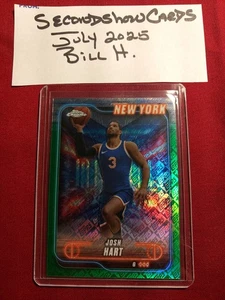 2025 NBA Topps Chrome Josh Hart Knicks #71 - Picture 1 of 2