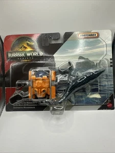 Matchbox Jurassic World Rebirth: Mosasaurus Sea Sub Como Nuevo en Tarjeta - Imagen 1 de 7