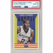 Graded 2012-13 Panini Past & Present KAWHI LEONARD #193 Rookie Card PSA 10 Mint