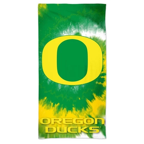 OREGON DUCKS TIE DYE 30"X60" SPECTRA BEACH TOWEL NEW WINCRAFT 🦆 Cover