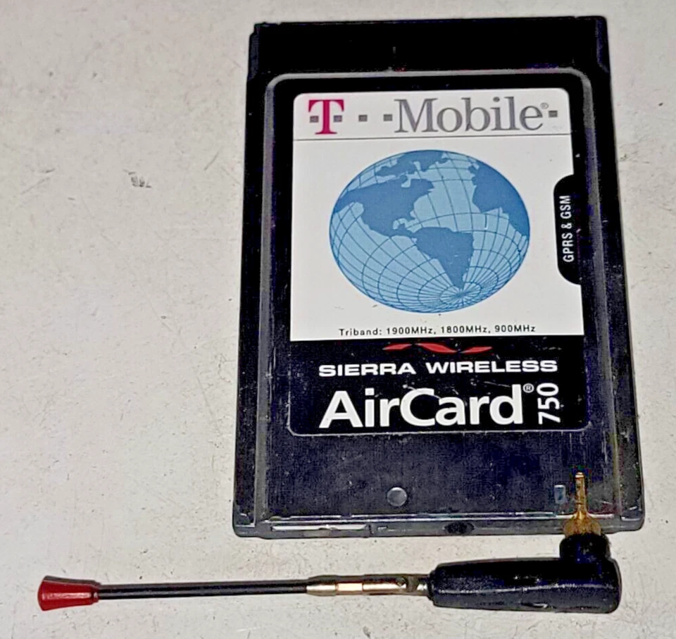 T-MOBILE, SIERRA WIRELESS, AIRCARD 750, 1200272, W/ANTENNA, GOOD CONDITION, USED - Image 1 of 4