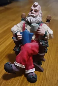 Vintage 1995 Christmas Incense Smoker House of Lloyd Coffee Break Santa Claus - Picture 1 of 4