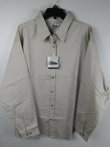 Tri-Mountain Teflon SR Womens 2XL XXL Long Sleeve Shirt Dupont Stain Release - Picture 1 of 8