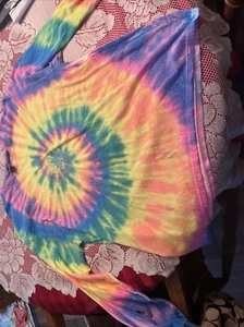 Gildan Long Sleeve Tye Dye T Shirt Sized Large - Picture 1 of 4