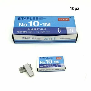 X Lot 10000 Points Pointes Agrafes Agrafeuse Taille 10-1M Hmj - Photo 1/1
