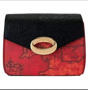 Loungefly The Lord of the Rings Crossbody Bag One Ring Eye of Sauron Debossed - Picture 1 of 5