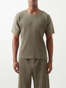 Homme Issey Miyake Plisado Oliva Brezo Plisado | Talla 2/Mediano | Verde - Imagen 1 de 11