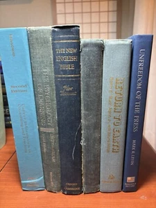 Lot 1 Is Six Vintage Antique Hard Cover Books. Random Years And Some Mixed Blue - Picture 1 of 3
