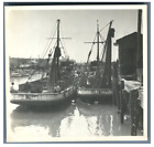 tats-Unis, Fish Harbor, San Francisco Vintage Print.  Tirage Argentique  9X