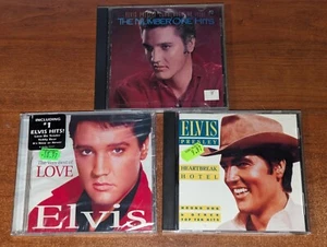Elvis Presley 3-CD Lot Album Collection Number One Hits/Best of Live/Top 10 Hits - Picture 1 of 2