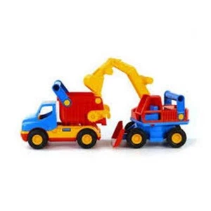 4810344010452 Auto konstrukcyjne wywrotka   koparka Wader POLESIE 0452 POLESIE - Bild 1 von 4