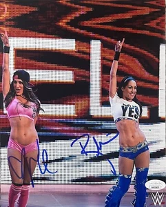 Nikki and Brie Bella The Bella Twins Signed Autographed 8x10 Photo JSA Authen 7 - Picture 1 of 1