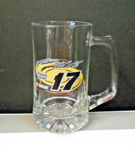 NASCAR DeWALT " MATT KENSETH "  # 17 LARGE GLASS BEER MUG PRE-OWNED Cover