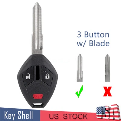 para 2007 2008 2009 2010 2011 2012 Mitsubishi Endeavor Mando a distancia Llavero Estuche Carcasa Foto 1 de 4