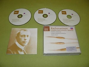 Rachmaninov - Complete Piano Concertos - Ashkenazy - Decca 3xCD Box Remastered - Picture 1 of 2