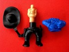 1983 EU Die lustigen Cowboys  FIGUR 3  blau unbebaut Teile am Steg!