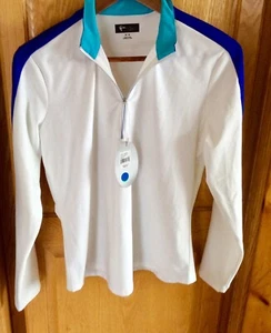 White Golf Shirt Sz M New By Greg Norman Collection Womans - Picture 1 of 7