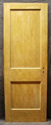 28"x78" Antique Vintage Interior SOLID Wood Wooden Closet Pantry Door 2 Panels Cover