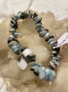 0104 Mineraux Bracelet Baroque 011 Larimar - Imagen 1 de 3