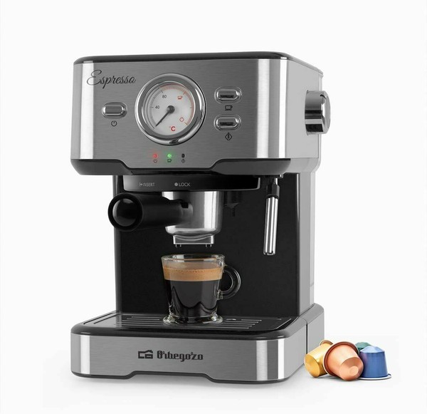 Oster prima latte espresso coffee machine milk treatment 15 bar stainless steel Photo Related