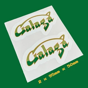 Galaga Classic 1980's Logo Vinyl Sticker Decal Arcade Gaming Game Play Vintage - Picture 1 of 1