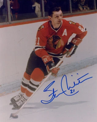 FOTO 8x10 firmada por Stan Mikita autografiada chicago blackhawks leyenda beckett bas Foto 1 de 2