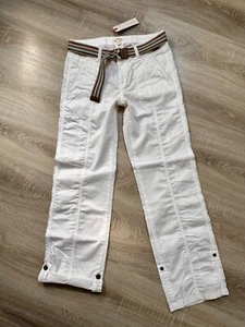 Esprit Cargo Turn-Up Hose Weiß mit Gürtel Gr. 36 - Bild 1 von 20