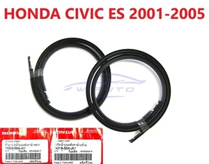 PAIR MOLDING ASSY ROOF DRIP WEATHERSTRIP SEAL FIT HONDA CIVIC ES SEDAN 2001-05 - Picture 1 of 7