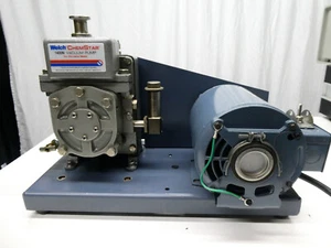 ๐ LOW USAGE Welch ChemStar 1400 1400N Oil Belt Driven Vacuum Pump S55NXMPF-6788 - Picture 1 of 8