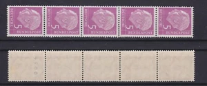 BRD 179 x W v R- 5-er Streifen mit Falz geriffelter Gummi s. Scan #809 - Bild 1 von 1