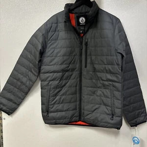 Volcom Puff Puff Give Gray Orange Jacket Men’s Size Medium #5N2A - Picture 1 of 5