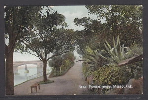 POSTAL: CERCA DEL PUENTE DE LOS PRÍNCIPES MELBOURNE - Imagen 1 de 2