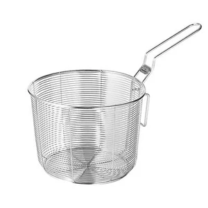 Chip Serving Frying Baskets Deep Frying Drain Baskets Chef Fry Basket Stainless - Picture 1 of 16