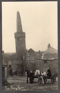 Postcard Caldey Island nr Tenby Pembrokeshire Wales horse cart Priory Farm RP - Picture 1 of 2