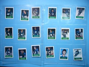 SET 1974/75 LOBLAW'S NHL ACTION PLAYER HOCKEY STAMPS VANCOUVER CANUCKS DON LEVER