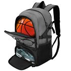Basketball Backpack with Ball Compartment – Large Basketball Bag with Shoes c...
