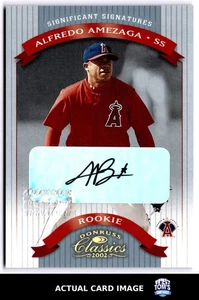 2002 Donruss Classics #146 ALFREDO AMEZAGA Anaheim Angels AUTO RC #/500 NM - Picture 1 of 4