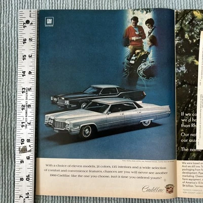 Cadillac Fleetwood 1968 Eldorado y sedán anuncio impreso Deville Foto 1 de 2
