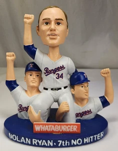 Nolan Ryan Texas Rangers 7th No Hitter Bobblehead MLB Baseball Whataburger RARE - Picture 1 of 10