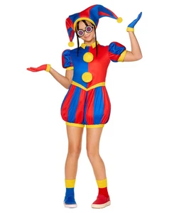 The Amazing Digital Circus POMNI Spirit Halloween Child Costume Size Medium 8-10 - Picture 1 of 6