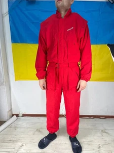 Vintage Adidas Racing Latzhose 90er Made In West Germany Herren Gr. M Rot - Bild 1 von 21