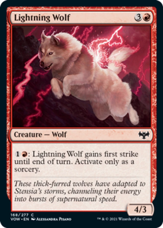 x1 Lightning Wolf - Innistrad: Crimson Vow - NM - MTG - Image 1 of 1