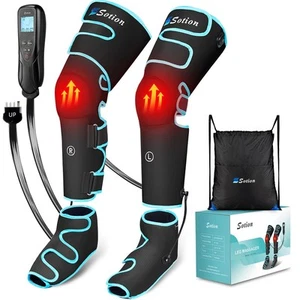 Leg Massager with Heat and Compression for Circulation & Recovery, Upgraded F... - Picture 1 of 7