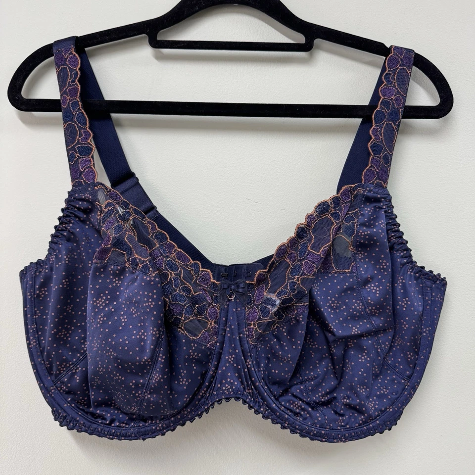 Prima Donna Hyde Park Navy Full Cup Bra 40F BNWT - Image 1 of 4