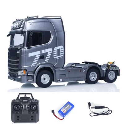 1/18 Plastic 6X4 RC Tractor Truck 770S 1501 RWD RC Lorry Vehicle Sound RTR Model - Image 1 of 4