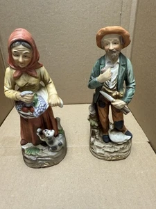 Vintage Homco Porzellan Figuren Mann und Frau - Bild 1 von 8