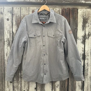 Eddie Bauer Men's Voyager Fleece Lined Jacket In Gray Size L - Picture 1 of 7
